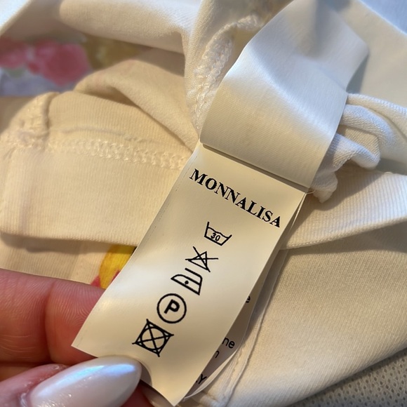 MONNALISA Girls' Embellished Graphic T-Shirt w/ Tags 3-6M - Picture 6 of 7